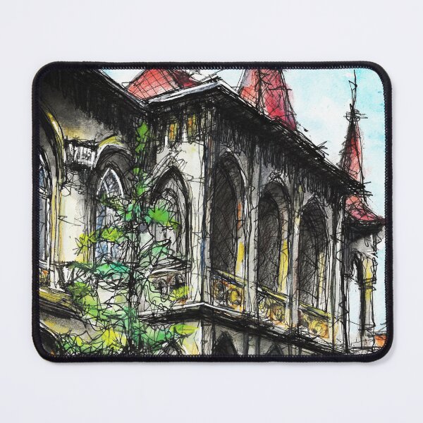 Item preview, Old Gothic Building designed and sold by DjapetoArt.