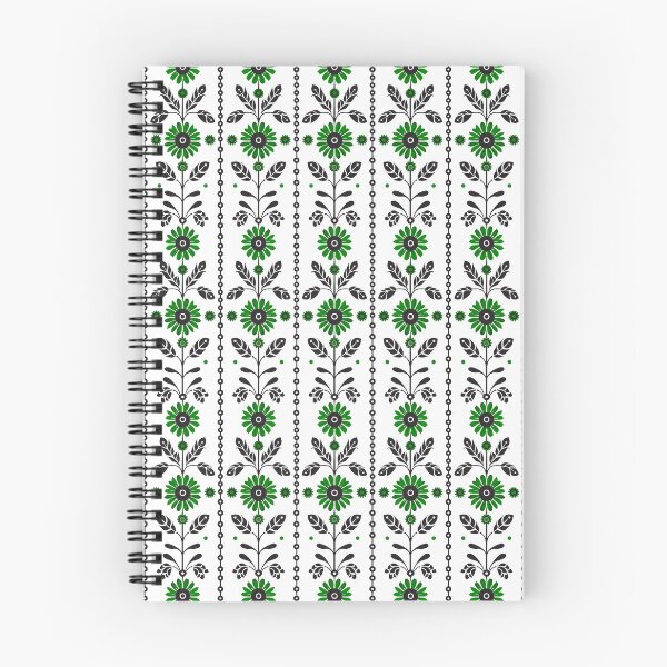 Item preview, FOLK PATTERN 1- GREEN FOLWERS designed and sold by JarredDoll.