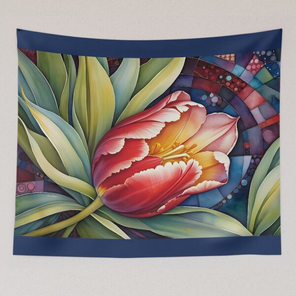 Item preview, Tulip Mixed with Abstract designed and sold by Nira Dabush.