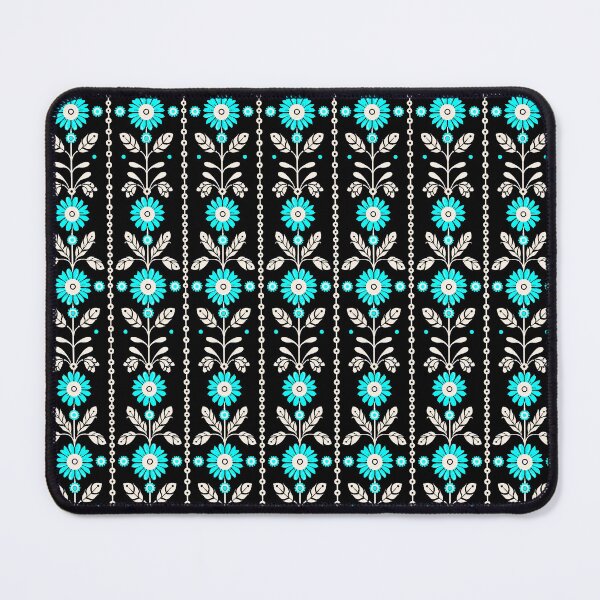 Item preview,  PATTERN 1- BLUE FOLWERS,BLACK BACKGROUND designed and sold by JarredDoll.