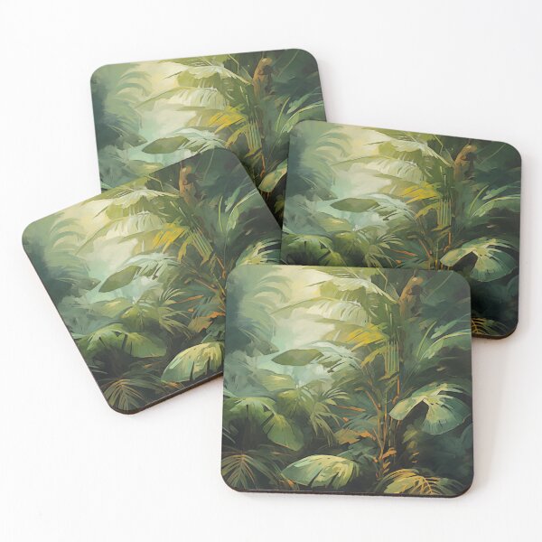 Item preview, Tropical foliage in the light | Impressionism designed and sold by AniDragonfly.