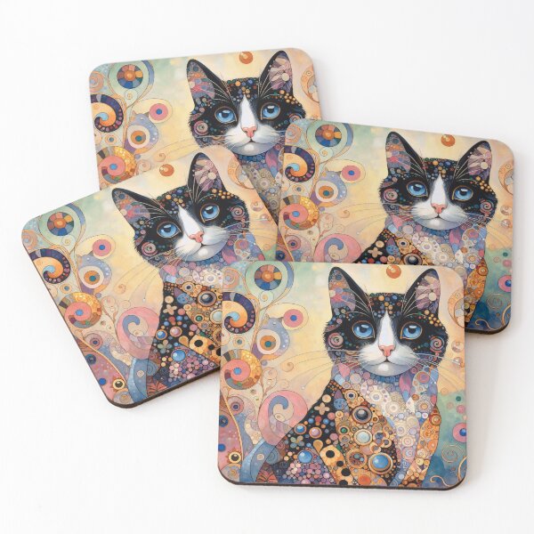 Item preview, Klimt Cat Aesthetic Design  designed and sold by digitaldynamo.