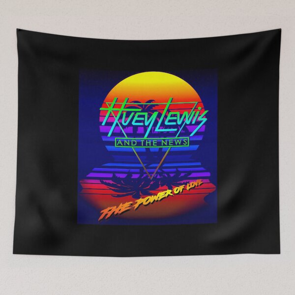 Item preview, Huey Lewis The Power Of Love Retro 80S Synthwave Homage designed and sold by ThierryMoreno.