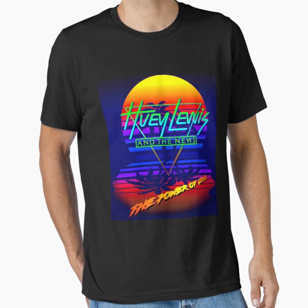 Item preview, Huey Lewis The Power Of Love Retro 80S Synthwave Homage designed and sold by ThierryMoreno.