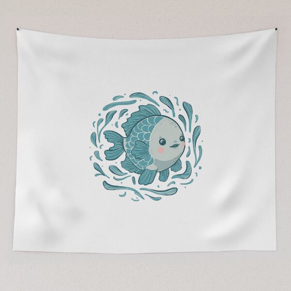 Item preview, The fish is surrounded by water elements designed and sold by MaateoDesign.