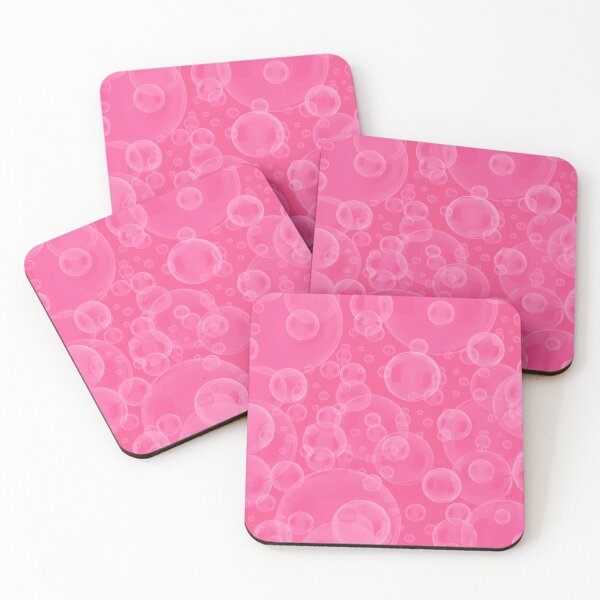 Item preview, Pink bubbles spread pattern background wallpaper designed and sold by SpinklyCreations.