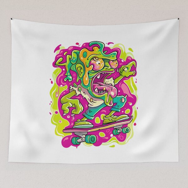 Item preview, Skateboard Tshirt Alien riding Skateboard designed and sold by Harbidge.