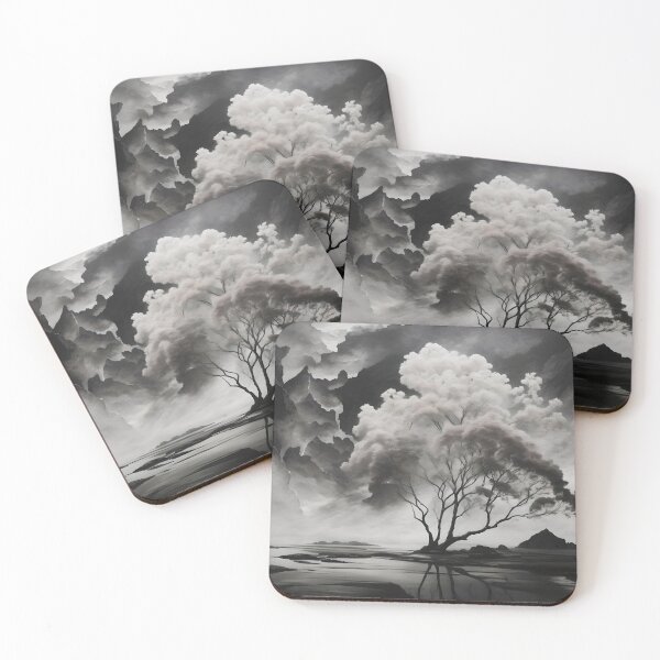 Item preview, Arboreal Elegance: Monochrome Abstraction designed and sold by ShadeScapeArt.