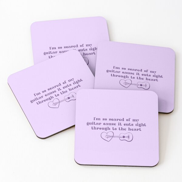 Item preview, Scared of my guitar lyrics  designed and sold by cranberryrose22.