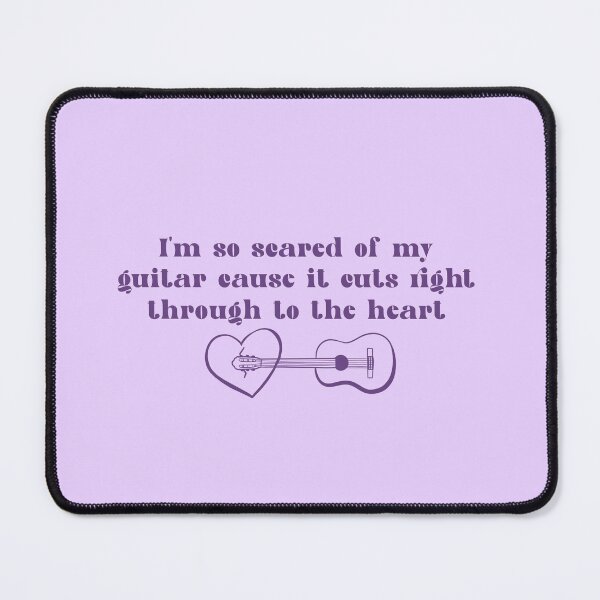 Item preview, Scared of my guitar lyrics  designed and sold by cranberryrose22.