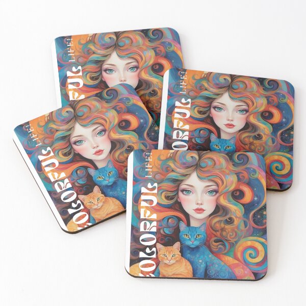 Item preview, Mystical Whirls of Color and Companionship designed and sold by Kookie Tarp.