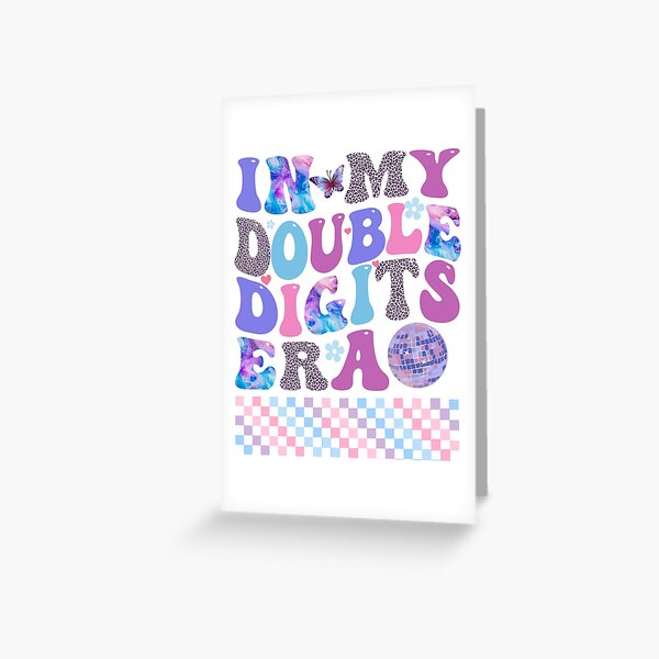 Item preview, In My Double Digits Era 10th Birthday Girl Retro Colorful Design designed and sold by CREATIVEHAILART.