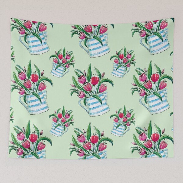 Item preview, Tulips in Jug  designed and sold by HanliesArt.