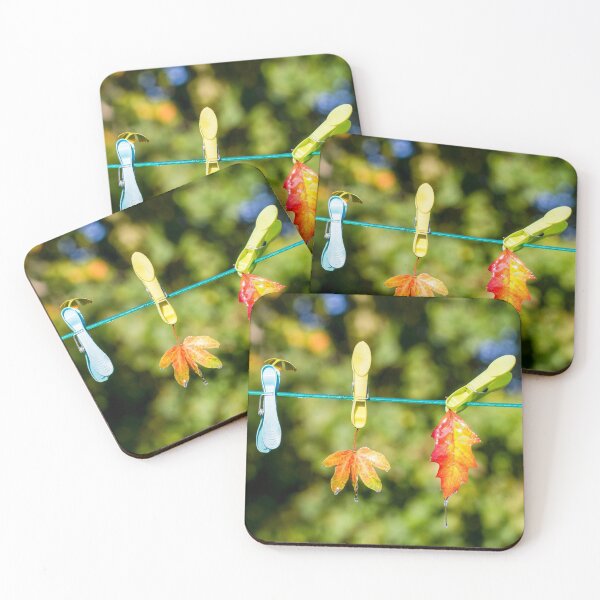 Item preview, Leaves on a line designed and sold by FOLK ART FUSION by heidiannemorris.