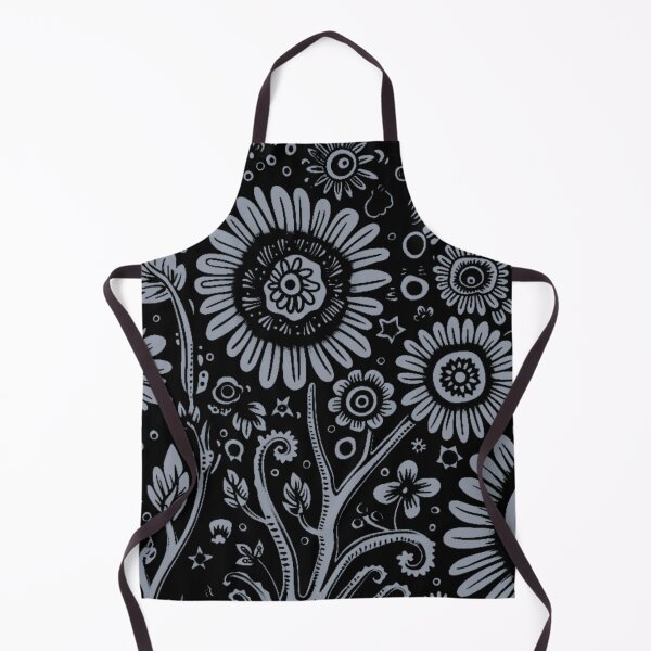 Item preview, PATTERN 2 - GRAY FOLWERS,BLACK BACKGROUND designed and sold by JarredDoll.