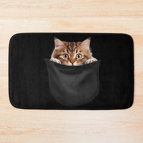 Item preview, Cat in a Pocket Cute Siberian Cat Design designed and sold by LovelyHappyGift.