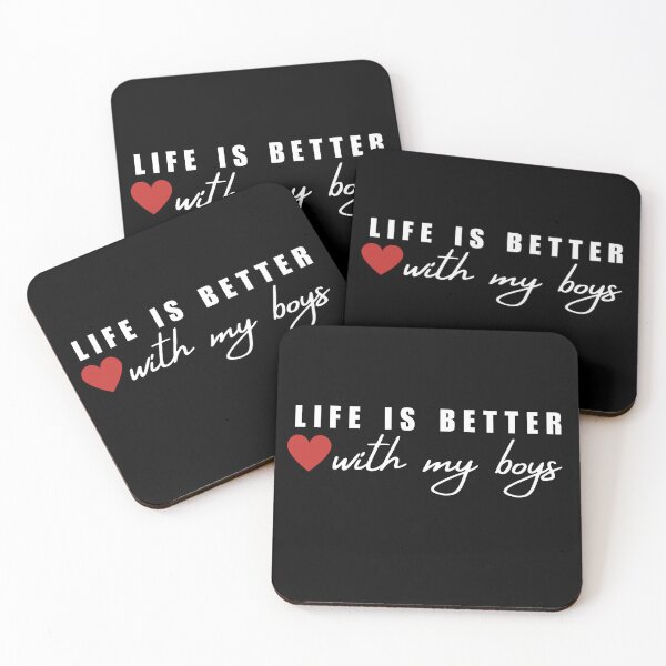 Item preview, Life Is Better With My Boys designed and sold by ANNINOART ⭐⭐⭐⭐⭐.