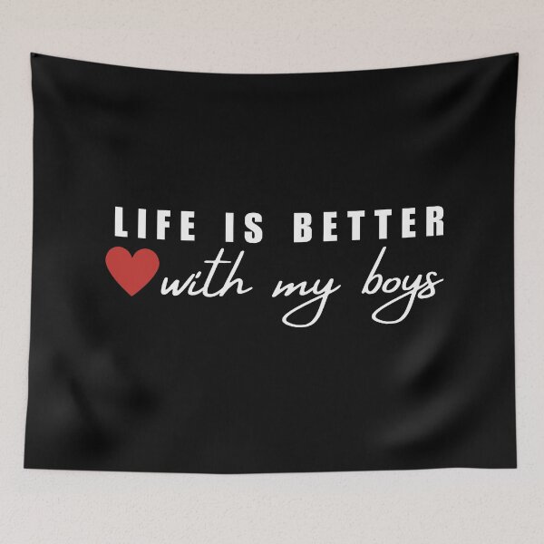 Item preview, Life Is Better With My Boys designed and sold by ANNINOART ⭐⭐⭐⭐⭐.