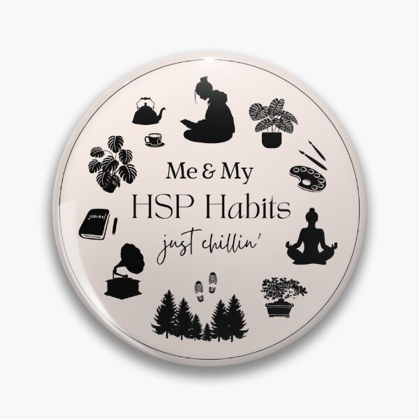 Item preview, Me & my HSP habits, just chillin’ - Silhouette vignette for the Highly Sensitive Person designed and sold by SusanDee.