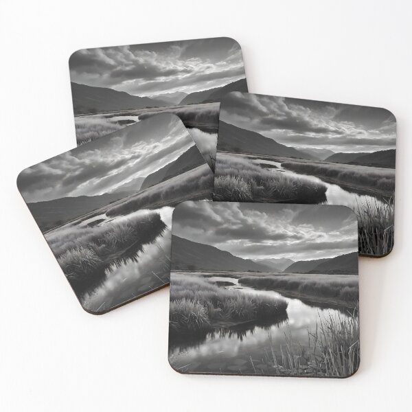 Item preview, Mystical Majesty: Monochrome Swamp Vista designed and sold by ShadeScapeArt.