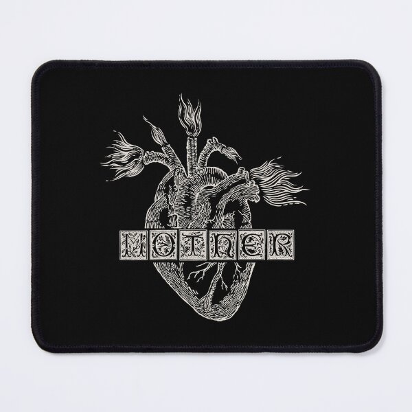 Item preview, Mother movie flaming heart white designed and sold by LapinMagnetik.