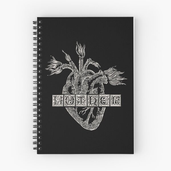 Item preview, Mother movie flaming heart white designed and sold by LapinMagnetik.