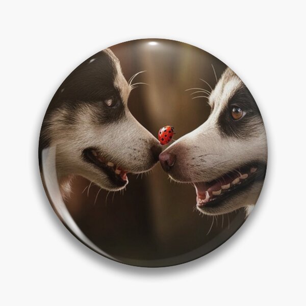 Item preview, Dog with a ladybug on his nose designed and sold by KolorowySwiata.