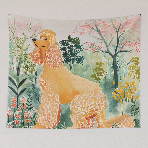 Item preview, Abstract poodle designed and sold by FlowersColorful.