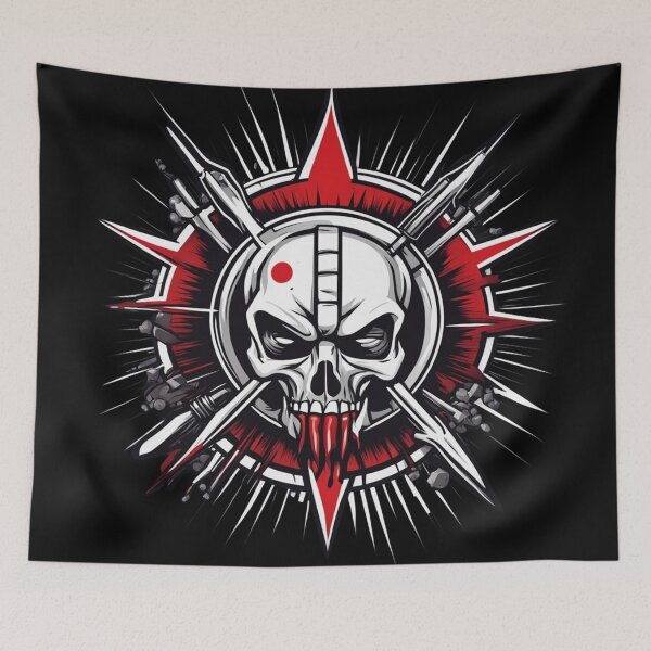 Item preview, Tribal Skull, Biker Tattoo, Unique Design designed and sold by Burn-Ego.