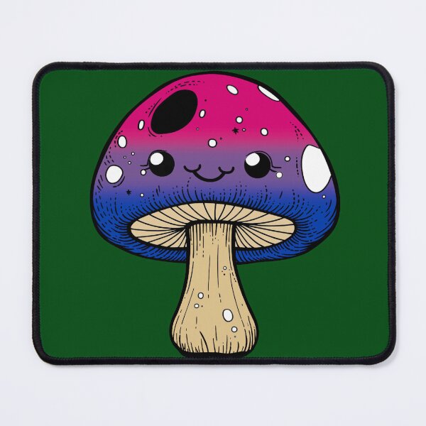 Item preview, Cute Bisexual Pride Flag Mushroom, Kawaii Bisexual Mushroom Design designed and sold by Travelslightly.