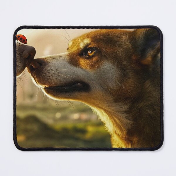 Item preview, Dog with a ladybug on his nose designed and sold by KolorowySwiata.