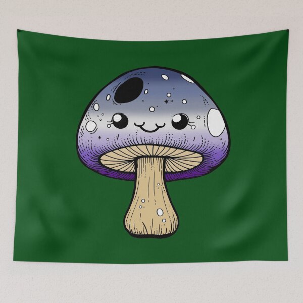 Item preview, Cute Butch Lesbian Pride Flag Mushroom, Kawaii Butch Mushroom Design designed and sold by Travelslightly.