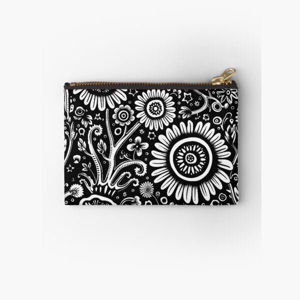 Item preview, PATTERN 2 - WHITE FOLWERS,BLACK BACKGROUND designed and sold by JarredDoll.