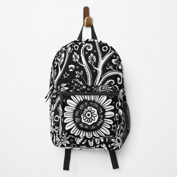 Item preview, PATTERN 2 - WHITE FOLWERS,BLACK BACKGROUND designed and sold by JarredDoll.