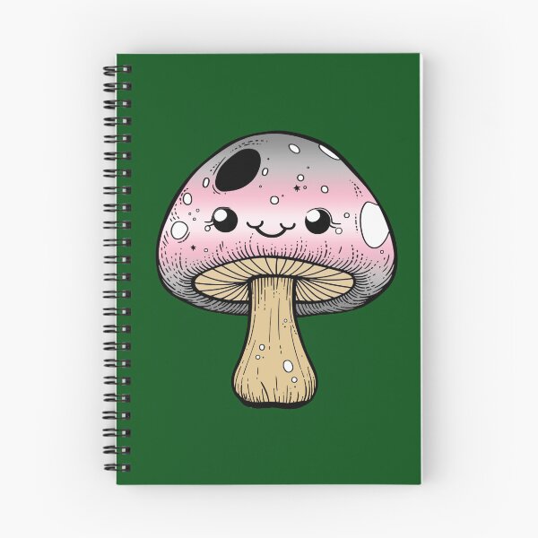 Item preview, Cute Demigirl Pride Flag Mushroom, Kawaii Demigirl Mushroom Design designed and sold by Travelslightly.