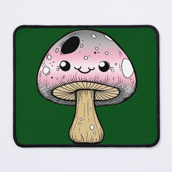 Item preview, Cute Demigirl Pride Flag Mushroom, Kawaii Demigirl Mushroom Design designed and sold by Travelslightly.