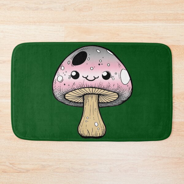 Item preview, Cute Demigirl Pride Flag Mushroom, Kawaii Demigirl Mushroom Design designed and sold by Travelslightly.