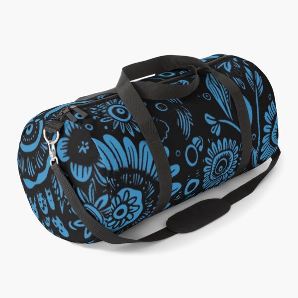 Item preview, PATTERN 2 - BLUE FOLWERS,BLACK BACKGROUND designed and sold by JarredDoll.