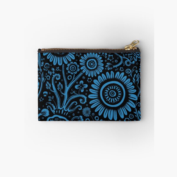 Item preview, PATTERN 2 - BLUE FOLWERS,BLACK BACKGROUND designed and sold by JarredDoll.