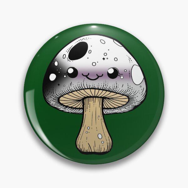 Item preview, Cute Demisexual Pride Flag Mushroom, Kawaii Demisexual Mushroom Design designed and sold by Travelslightly.