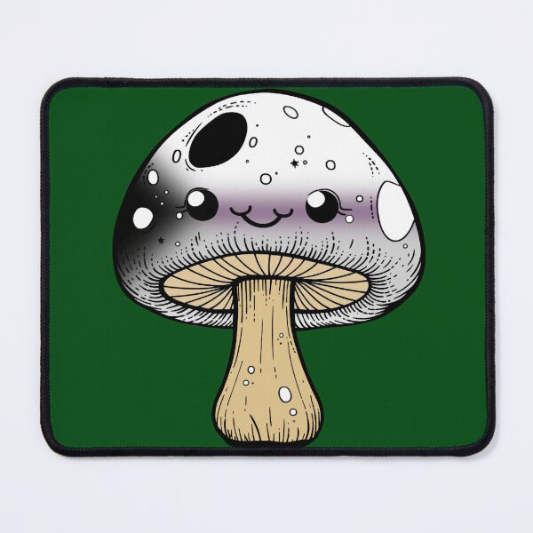 Item preview, Cute Demisexual Pride Flag Mushroom, Kawaii Demisexual Mushroom Design designed and sold by Travelslightly.