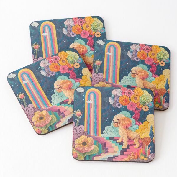 Item preview, Abstract poodle designed and sold by FlowersColorful.