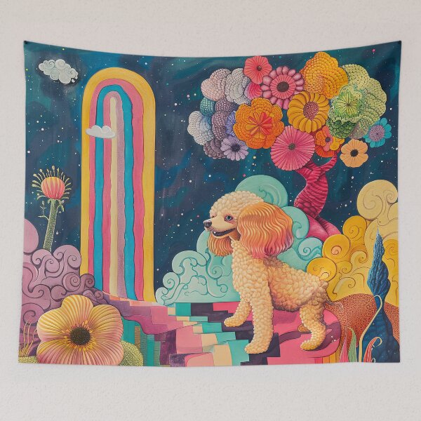Item preview, Abstract poodle designed and sold by FlowersColorful.