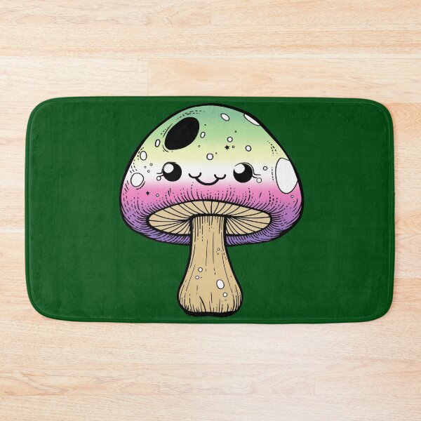 Item preview, Cute Genderfae Pride Flag Mushroom, Kawaii Genderdoe Mushroom Design, fae faer genderfaunet  designed and sold by Travelslightly.
