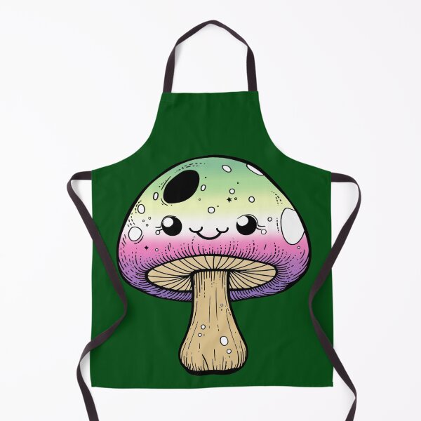 Item preview, Cute Genderfae Pride Flag Mushroom, Kawaii Genderdoe Mushroom Design, fae faer genderfaunet designed and sold by Travelslightly.