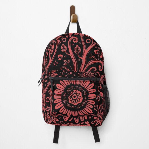 Item preview, PATTERN 2 - RED FOLWERS,BLACK BACKGROUND designed and sold by JarredDoll.