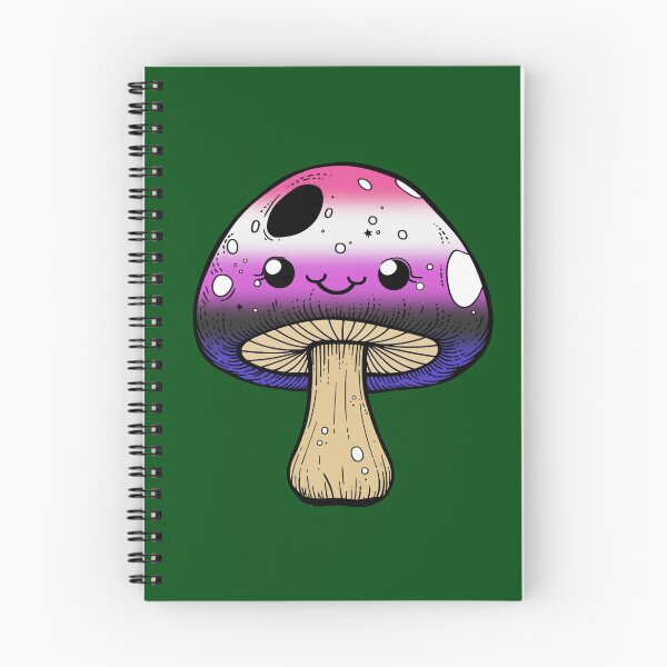 Item preview, Cute Genderfluid Pride Flag Mushroom, Kawaii Genderfluid Mushroom Design designed and sold by Travelslightly.