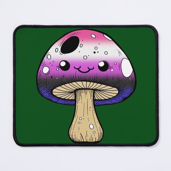 Item preview, Cute Genderfluid Pride Flag Mushroom, Kawaii Genderfluid Mushroom Design designed and sold by Travelslightly.
