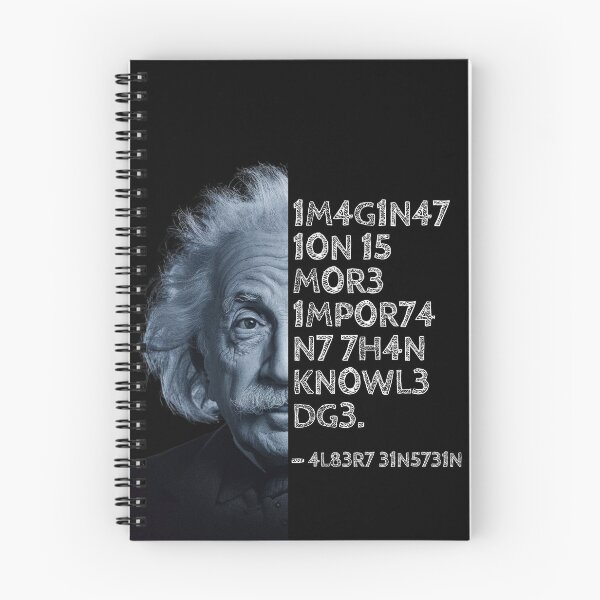 Aperçu de l'œuvre Citation d'Albert Einstein : L'imagination est plus importante que la connaissance. créée et vendue par UrbanStoic.