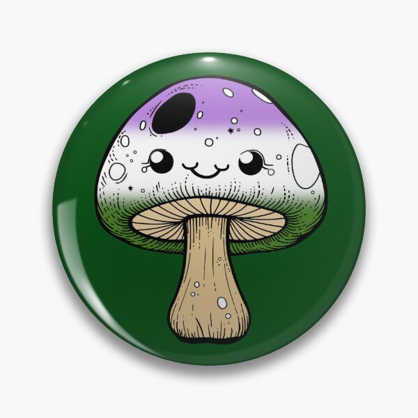 Item preview, Cute Genderqueer Pride Flag Mushroom, Kawaii Genderqueer Mushroom Design designed and sold by Travelslightly.
